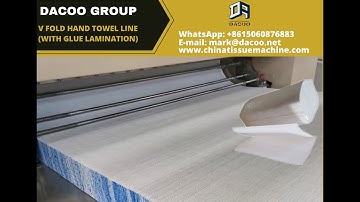 Original Manufacturer Advanced V Fold Paper Hand Towel Machines with Glue Lamination - 2