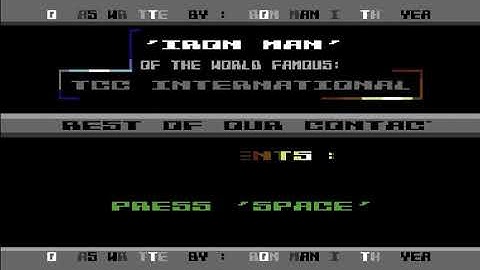 Thunderbolt Cracking Crew (Tcc) Intro 5 ! Commodore 64 (C64)