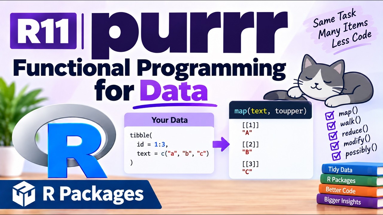 R11 | purrr — Functional Programming for Data | R Packages | Uplatz