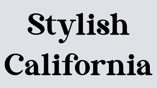 Stylish California font by Letterena Studios