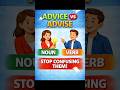 Advice vs Advise | Stop Confusing🤔#easyenglisheveryday #spokenenglish #learnenglish #englishgrammar