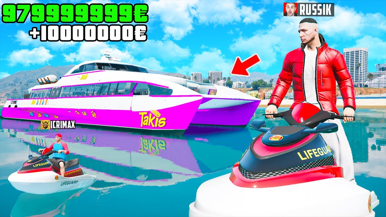 ÜBERFALL auf 70.000.000$ TAKIS YACHT in GTA 5 RP!