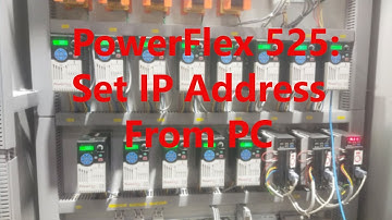Set PowerFlex 525 Ethernet IP Address using a PC Tamil | MV TECH