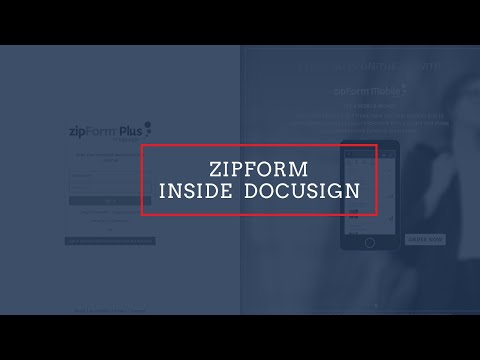KW Command: Connecting & Using ZipForms inside DocuSign