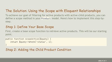 How to Get Eloquent Relationship in Scope for Laravel Models