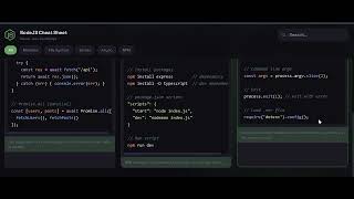 Nodejs CheetSheet! 