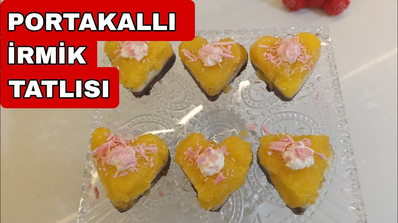 Hafif Portakallı İrmik Tatlısı | Şerbetsiz Pratik Tatlı 