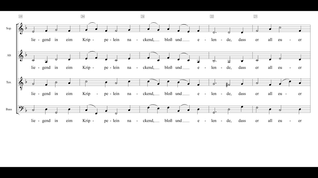 Den die Hirten lobeten sehre Quempas nach Grote017 Einstudierung Sopran