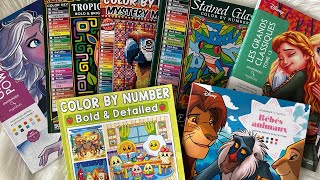 Color By Number Coloring Book Haul | Sen Ong | Pipo Pixel | Hachette | Flip Through 