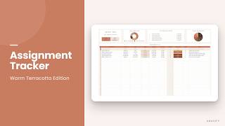 Warm Terracotta Assignment Tracker
