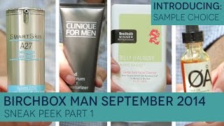 Birchbox Man September 2014 Sneak Peek: Part 1