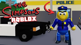 JAKO ŠERIF WIGGUM NA POLICEJNÍ STANICI 🍩👮 - Roblox Simpsonovi | The Piggysons (FREEZE TAG)
