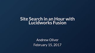 Site Search in an Hour with Fusion screenshot 4