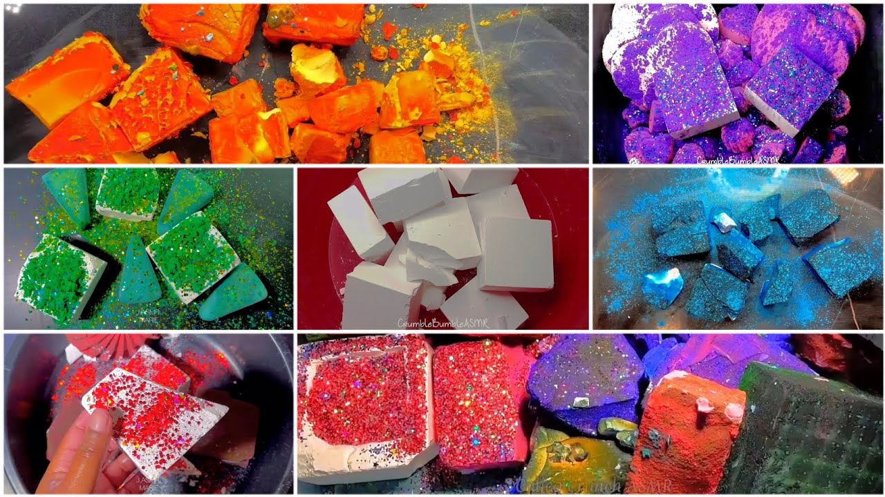Multicolored soft & crispy dyed and fresh gymchalk edit compilation ...