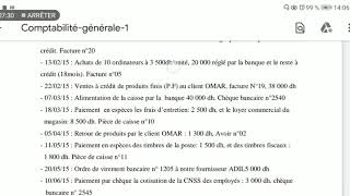 Comptabilité générale, Exercice n°4,le bilan initial et le journal.