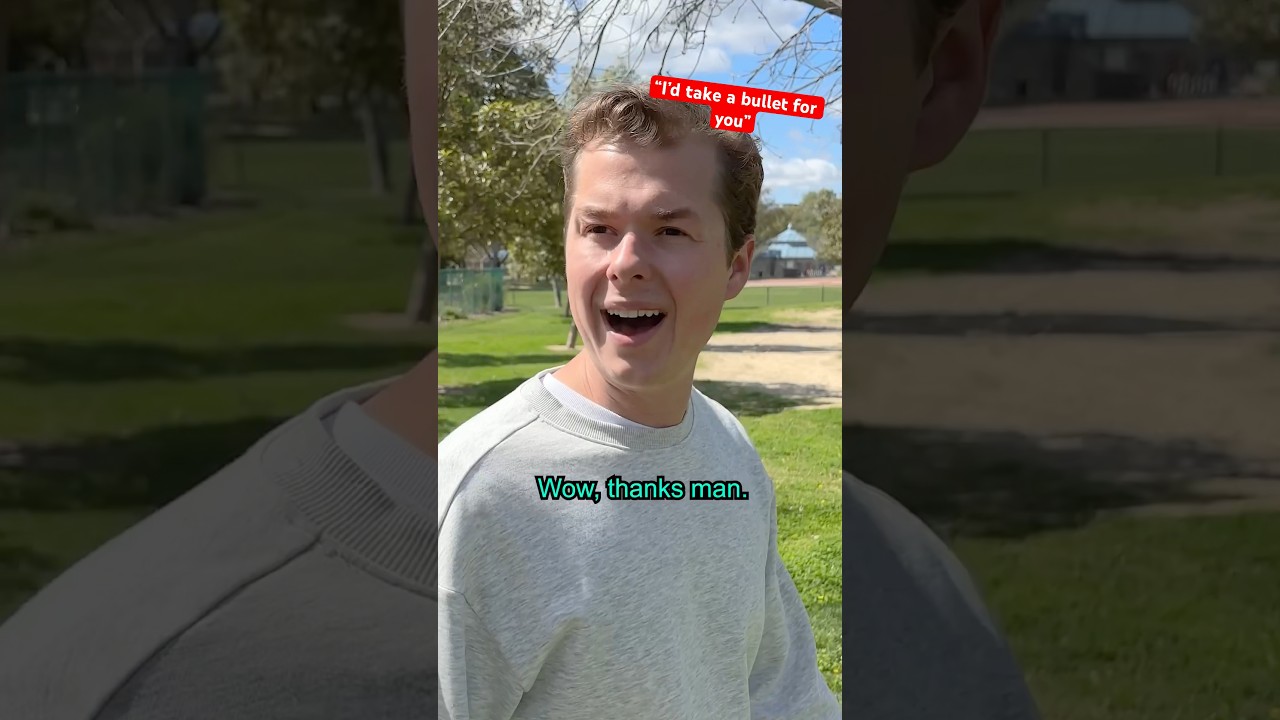 “I’d take a bullet for you” 🥹😑😂 