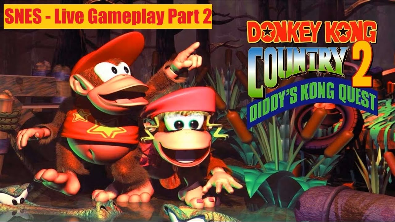 Donkey Kong Country 2: Diddy's Kong Quest - SNES Live Gameplay Part 2