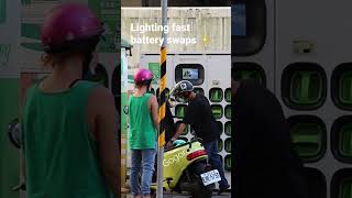 Gogoro Fast Battery Swaps