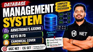 Database Managment System | Armstrong's Axioms | Keys in FD | Canonical Cover (Minimal Cover)