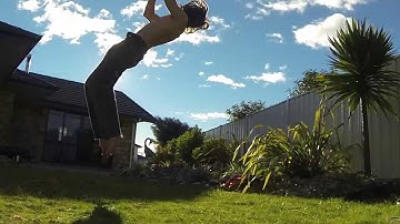 GoPro Hero3 - Super Slow Mo Back Flip (Twixtor)