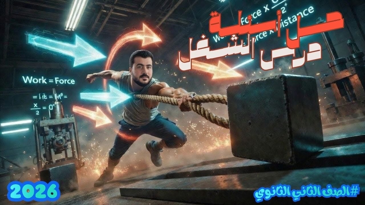 حل علي درس الشغل ـ الصف الثاني الثانوي