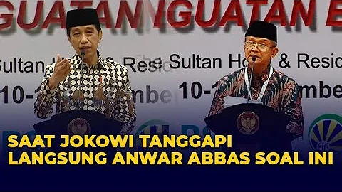 Saat Jokowi Jawab Langsung Kritik Anwar Abbas, Tak...
