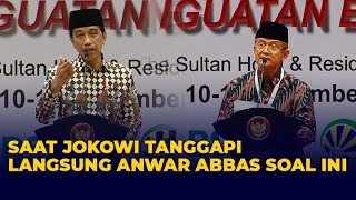 Saat Jokowi Jawab Langsung Kritik Anwar Abbas, Tak Baca Bahan Sambutan
