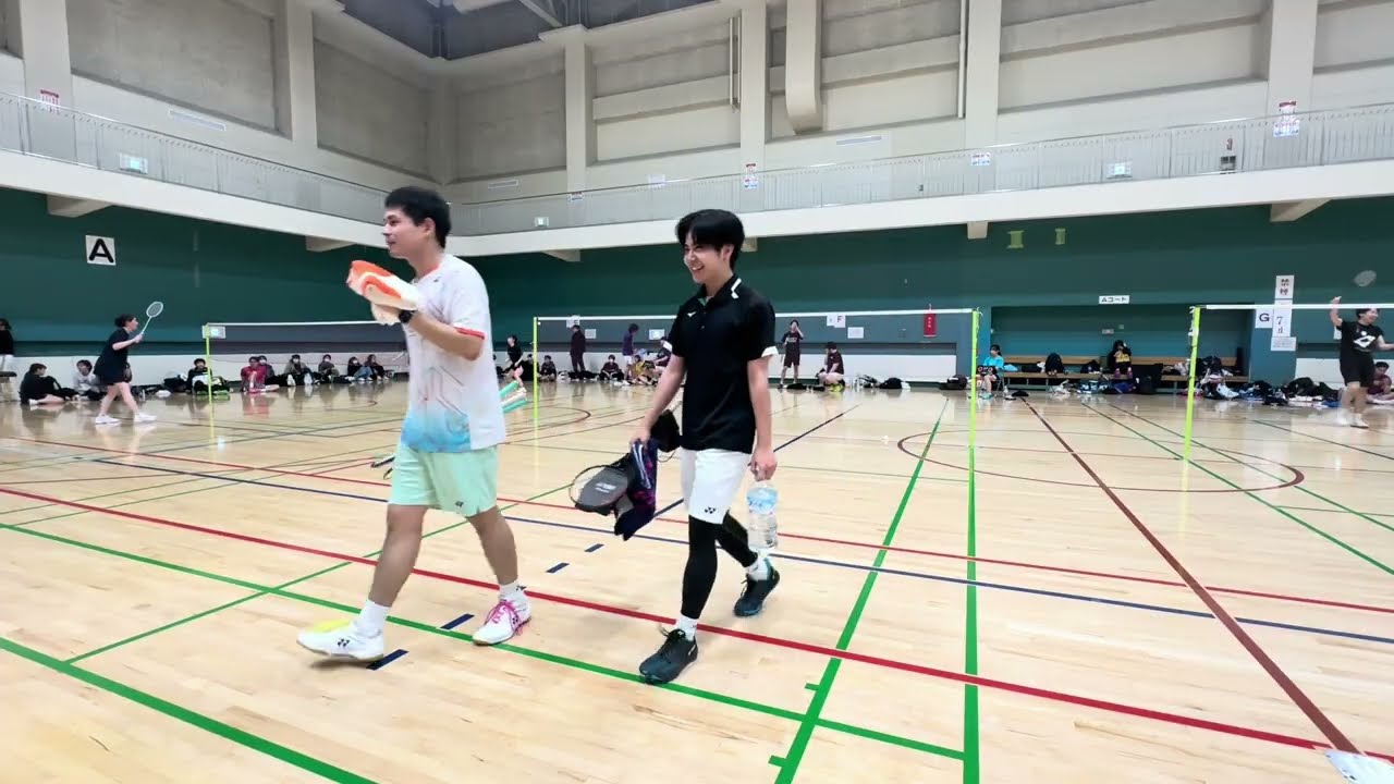 第35回仲良し杯　男ダブ2部　予選2試合目　神田・タク　VS　毛利・須藤