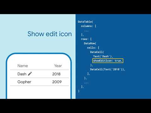 DataTable Flutter Widget of the Week