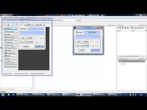 A simple Calculator in Matlab Gui