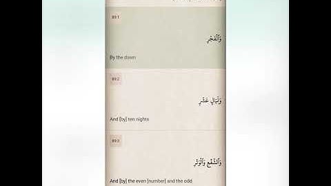 The Holy Quran Surat Al-Fajr  Translated into English | سورة الفجر