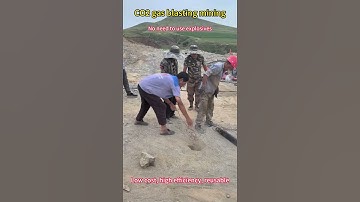 Carbon dioxide gas blasting mining, no need to use explosives #blasting #co2blasting #mining