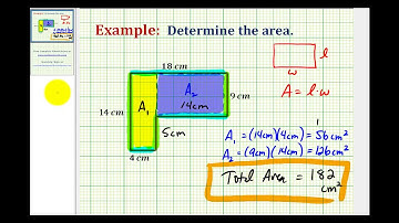 Ex Find the Area of an L Shaped Polygon Involving Whole Numbers
