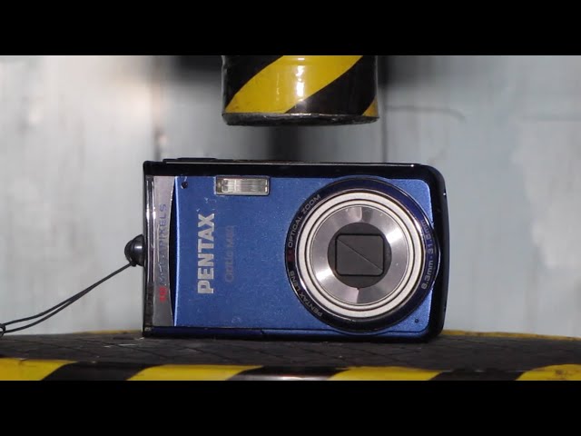 camera】Pentax Optio M60 with Hydraulic press - YouTube