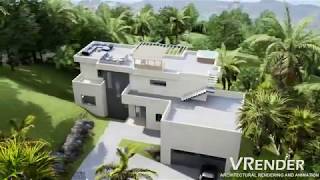 Vrender Realistic Residence 3D Architectural Animation Walkthrough | 4k Unreal Engine 4 Video