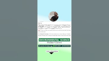 Environmental Science Important Questions 🌎Environmental Science | UGC NET | GPCB | CPCB | HPSC