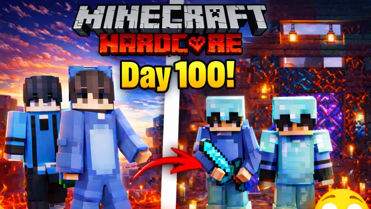 We Survived 100 Days in a LAVA Only World in Minecraft Hardcore - YouTube