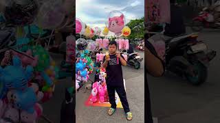 Sih Athar gemoy lagi asyik main tembakan Bubble balonnya abis 🤩🥳