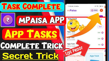 mPaisa App Tasks Complete Trick|mpaisa tasks complete live proof |mpaisa me task complete kaise kare