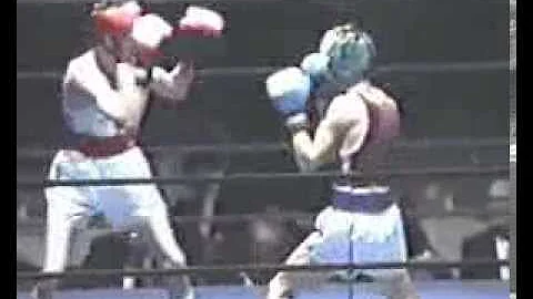 Alan Vaughan boxer : Alan Vaughan boxing ENGLAND V...
