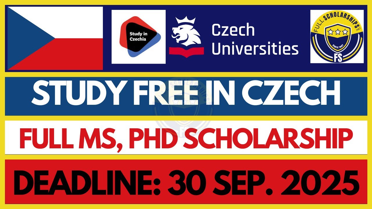 Study in Europe for FREE – Czech Republic Government Scholarship 2026 ...