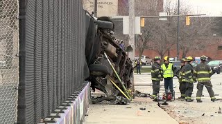 SUV loses control, nearly goes over bridge onto highway in deadly crash