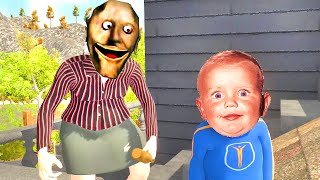 Bebek Oldum Büyükanneni̇n Evi̇ni̇ Dağitiyorum Granny Simulator