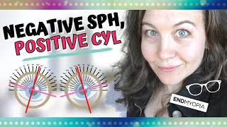 POSITIVE CYL CORRECTION IN GLASSES | Negative SPH but positive CYL | Convert plus cyl to minus cyl