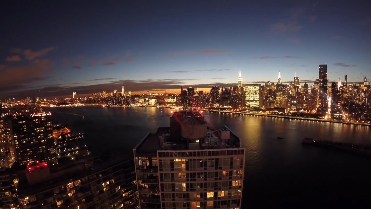 New York Skyline Sunset Time Lapse Gopro Hero 5 Session YouTube