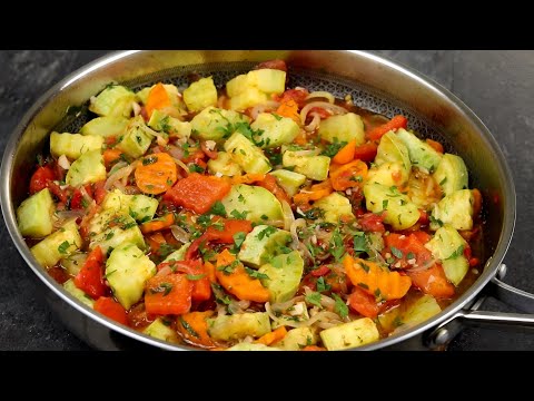 Как приготовить Идеальное Овощное Рагу😋Соте из кабачков За 20 Минут