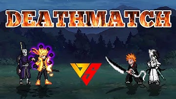 Naruto Rikudou OP & Obito OP (all form) VS Ichigo V4 (all form) & Ulquiorra OP in Jump Force Mugen