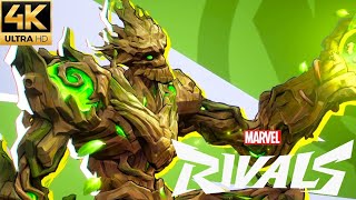 Marvel Rivals Alpha - Groot Full Game Gameplay (4K 60FPS)