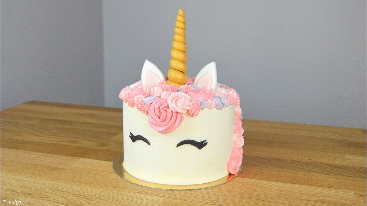 Gateau Licorne Unicorn Cake Youtube