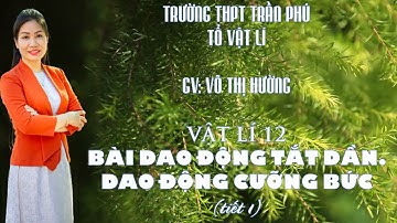 VẬT LÍ 12 -  TIẾT 1 - BÀI 4: DAO ĐỘNG TẮT DẦN. DAO ĐỘNG CƯỠNG BỨC - GV: Võ Thị Hường